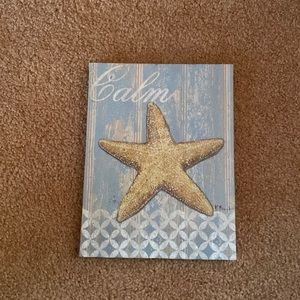 Beach house bath wall hanging